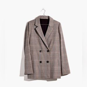 Madewell Caldwell Double-Breasted Blazer in Menswear Plaid